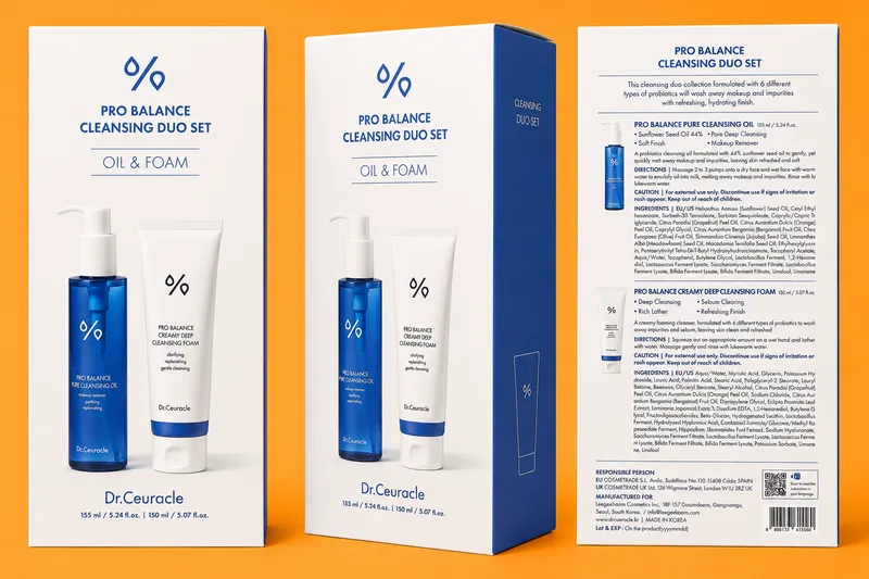 Dr.Ceuracle Pro Balance Cleansing Duo Set (korea)