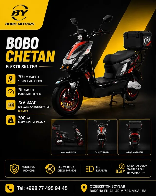 Bobo Cheetan-Bobo Motors Skuter 1 Bobo Cheetan-Bobo Motors Skuter 1