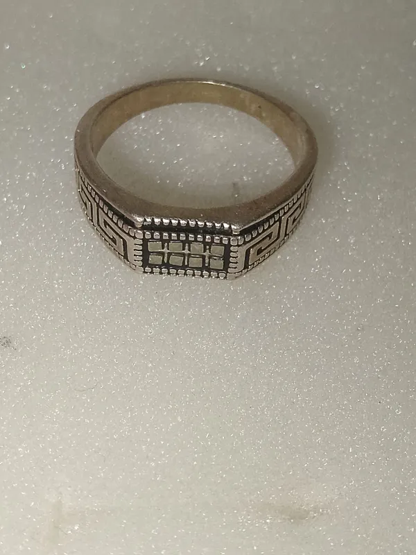 Серебряный кольцо мужское 925 проба — фото 1