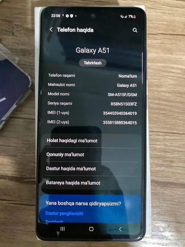 Samsung a51 sotiladi 8 Samsung a51 sotiladi 8