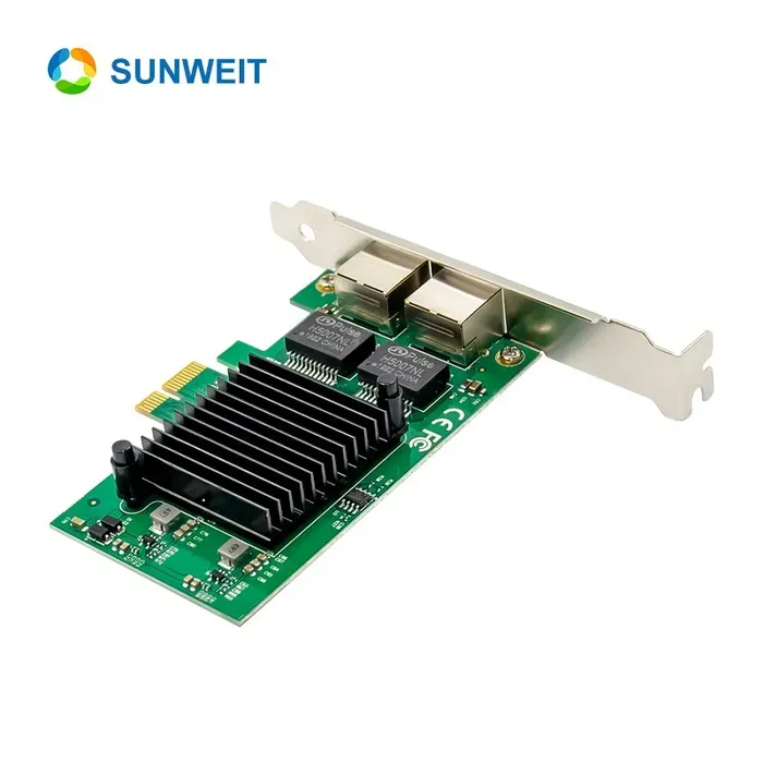 PCi-e Intel i350-T2 Dual RJ45 GigabitСетевая карта 4