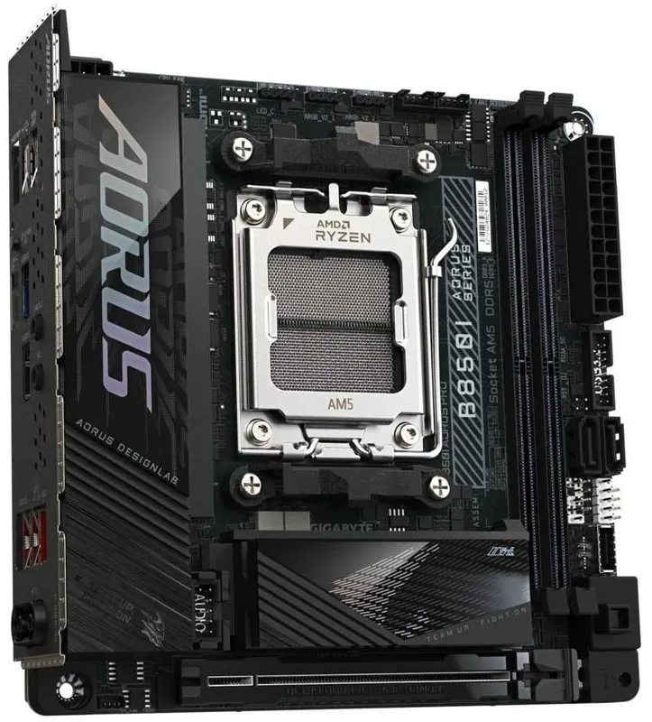 - Материнская плата MB Gigabyte AMD AM5 B850I AORUS PRO DDR5 2