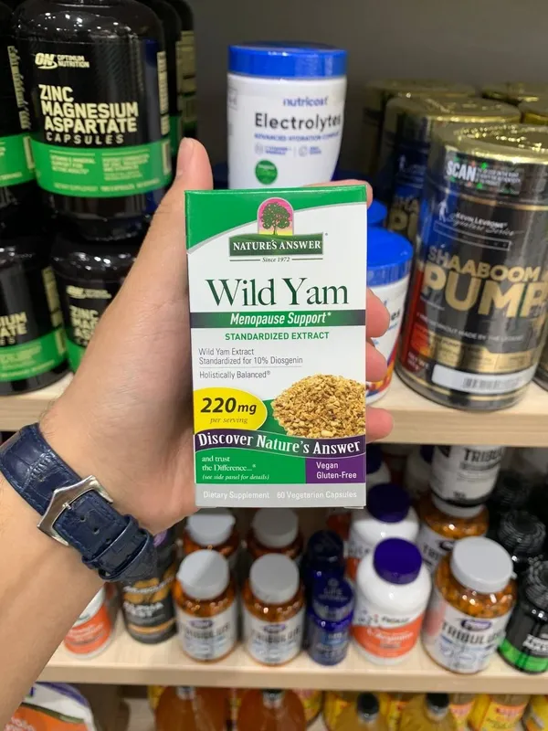 Nature's Answer Wild Yam (220 mg, 60 vegetarian capsules)