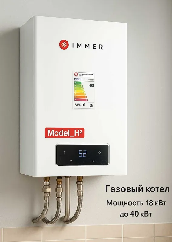 Immer 24 kVt: gaz qozoni, radiatorlar, boyler, nasos, isitish 3 Immer 24 kVt: gaz qozoni, radiatorlar, boyler, nasos, isitish 3