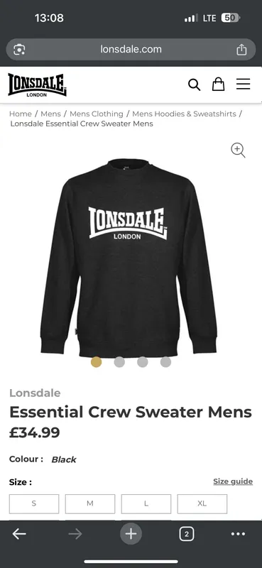 Свитшот Lonsdale 5 Свитшот Lonsdale 5