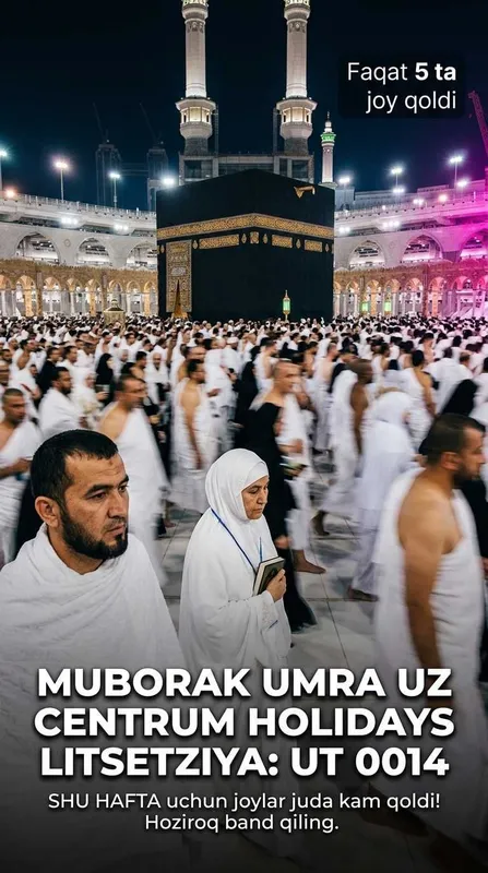 Centrum Holidays Umra Safariga Bilet Fargona Muborak Umra Uz Tur Paket 2