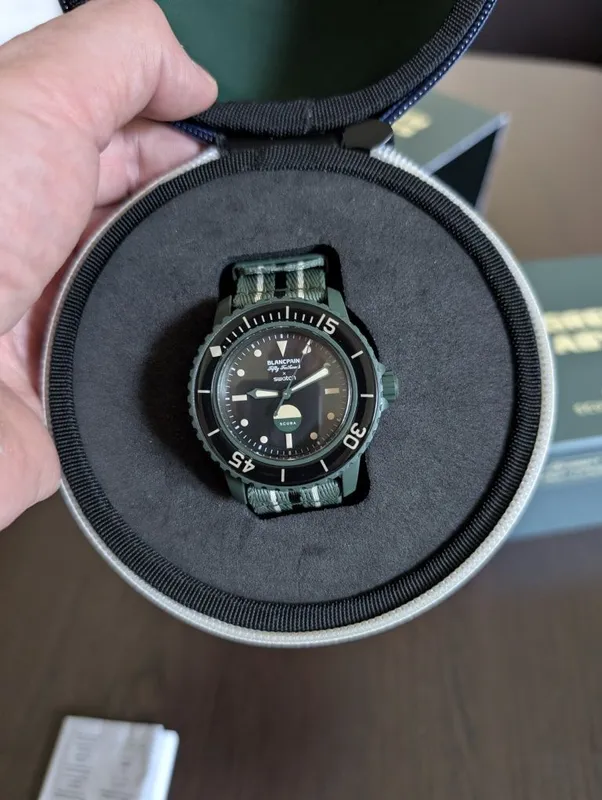 Blancpain Swatch Green Abyss новые, оригинал, все коробки и документы 1 Blancpain Swatch Green Abyss новые, оригинал, все коробки и документы 1