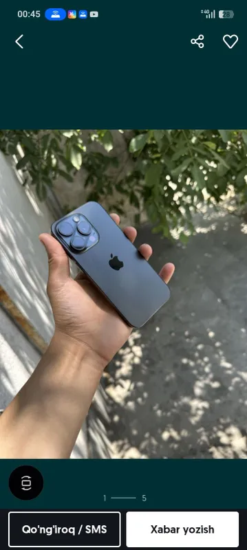 iphone 15 pro black 128Gb holati yaxshi 84% 5