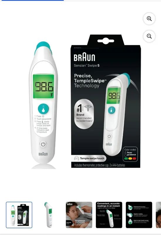 Продаю термометр Braun Sensian Swipe 5 (TempleSwipe)