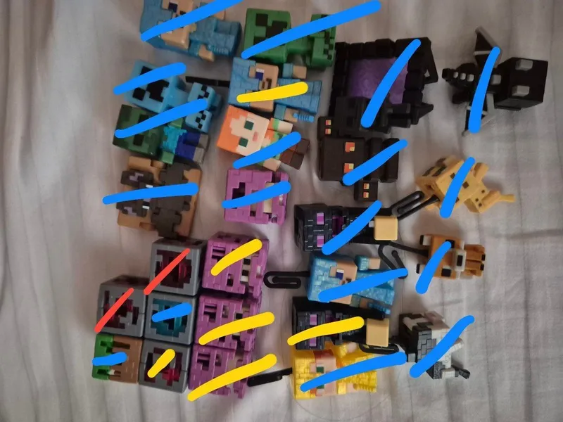 kinder minecraft o‘yinchoqlarini sotaman yoki almashtiraman