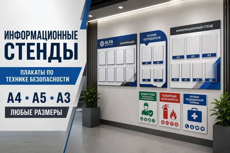 Информационные стенды для организаций и предприятий