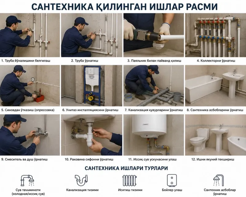 Сантехник хизматлари | Иситиш | Канализация | Бойлер | 24/7 2 Сантехник хизматлари | Иситиш | Канализация | Бойлер | 24/7 2