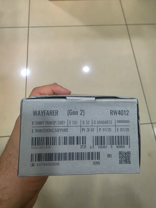 ray ban meta gen 2 wayfarer shiny transparent grey 2