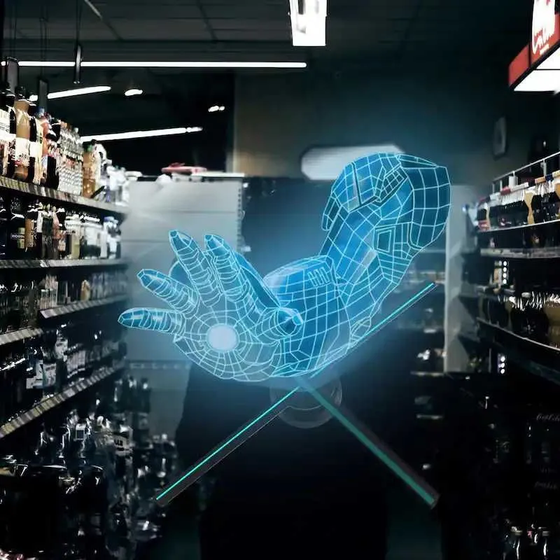 Аренда голографических 3D вентиляторов (LED-экранов) большой 65 см — фото 5