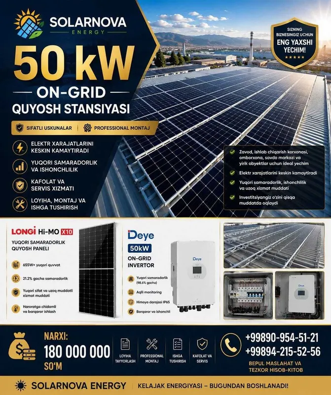 quyosh panel longi x10 quyosh panel longi x10