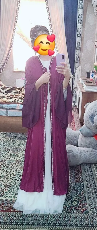 Abaya, fioleteviy, dubayskiy