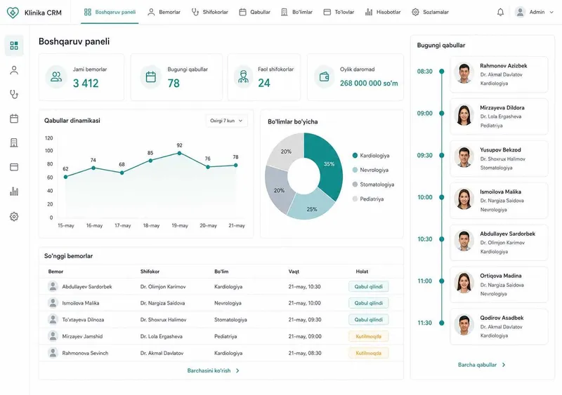 Premium sayt yaratish, CRM va avtomatlashtirish | Yirik Biznes Uchun — фото 3