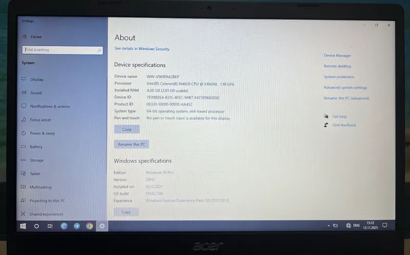 Acer Aspire 3 intel office uchun karobka hammasi j — фото 4
