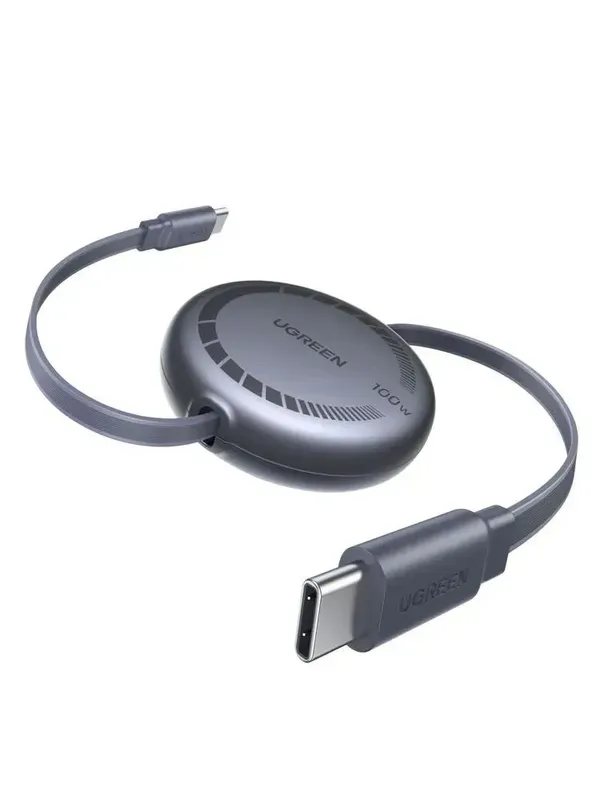 UGREEN USB-C кабель 100W 1м выдвижной — фото 4