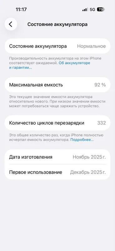 iPhone 17 Pro 256 ГБ, идеальное состояние, ёмкость аккумулятора 92% 8 iPhone 17 Pro 256 ГБ, идеальное состояние, ёмкость аккумулятора 92% 8