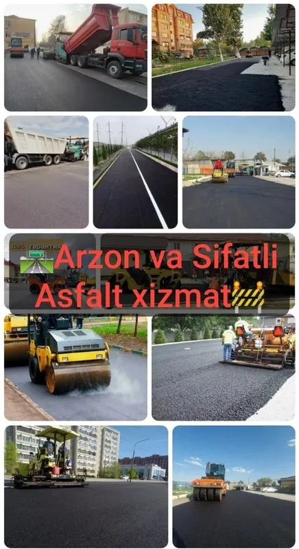 Asfalt xizmat Uzbekistin buylay xizmatimiz bor kafolat 10 yilgacha 1