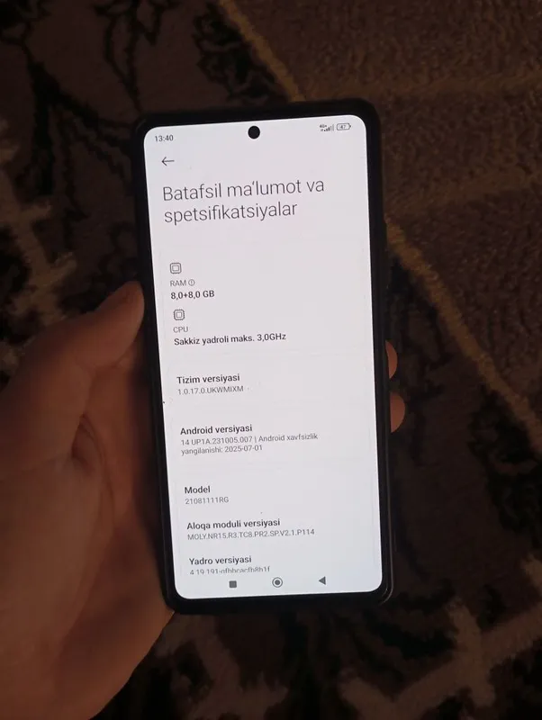 Xiaomi Mi 11T 8+8 ram 256 Gb