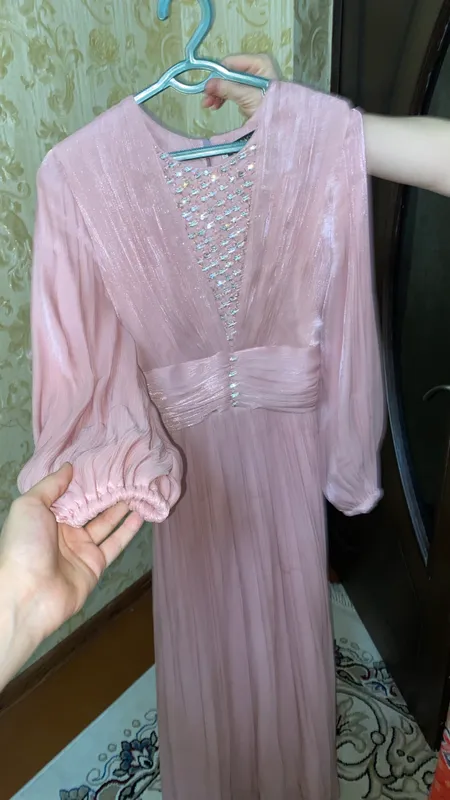 toy uchun pushti organza koylak qizlar uchun 2 toy uchun pushti organza koylak qizlar uchun 2