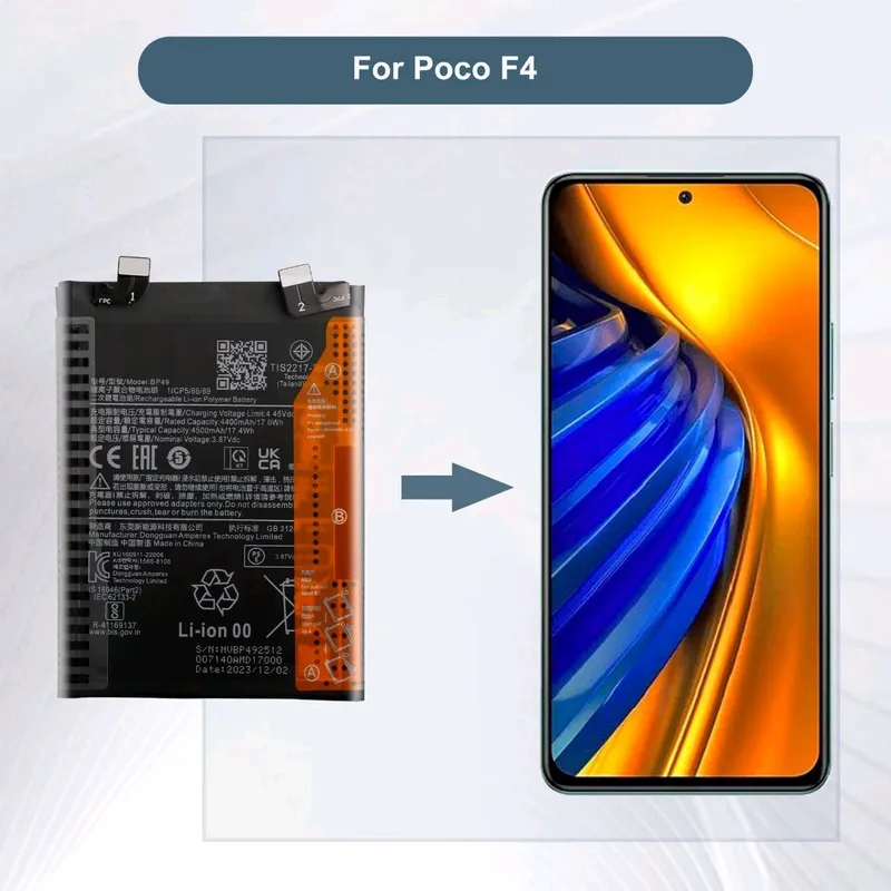 ВР49 Аккумулятор для Xiaomi Poco F4 5G.Redmi K40s 2