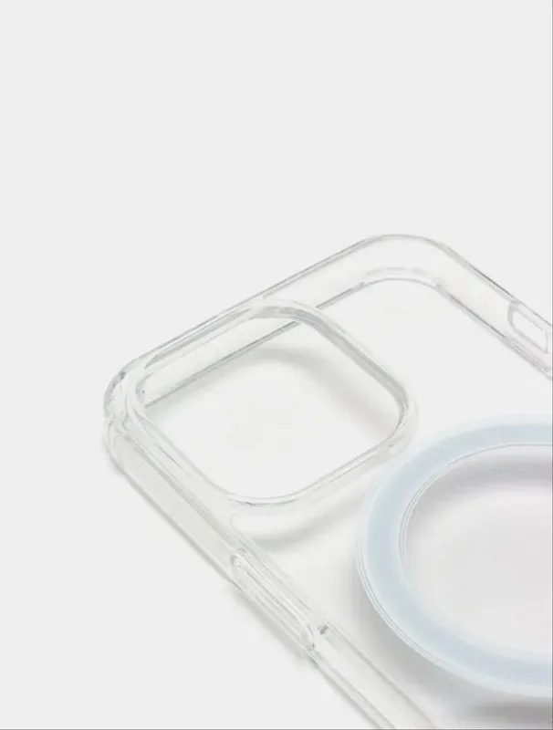 Прозрачный чехол MagSafe-iPhone 12 Pro Max силикон — фото 3