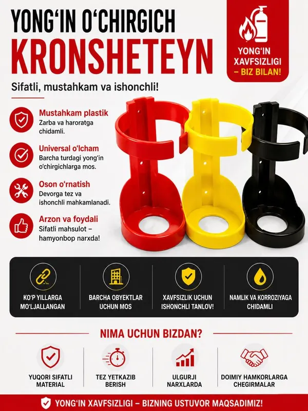 Крепление огнетушителя на стену(пластик) Крепление огнетушителя на стену(пластик)