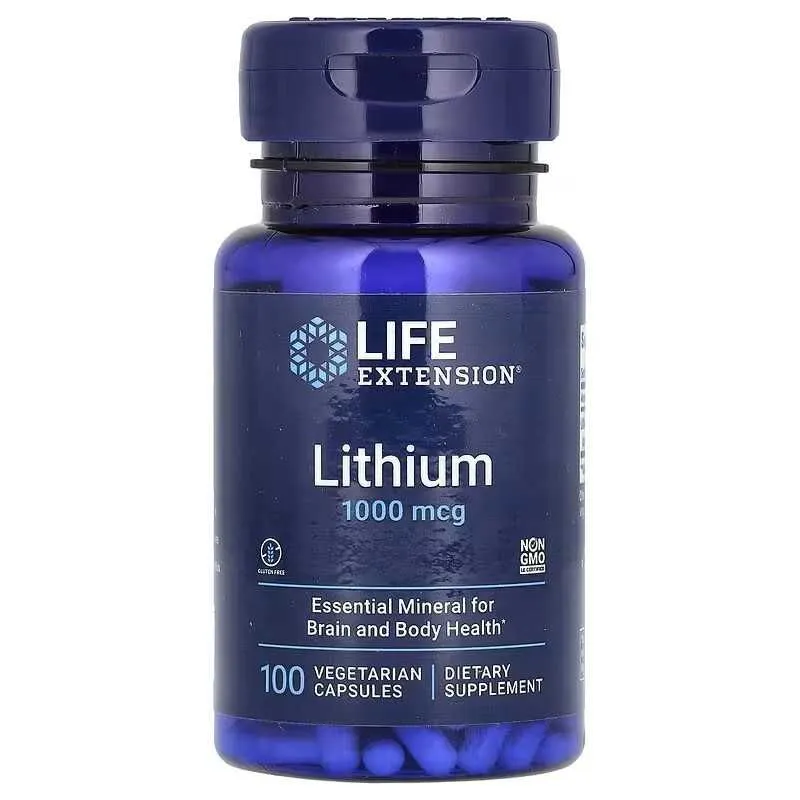 Life Extension Lithium литий litiy 1000 мкг 100 вегетарианских капсул — фото 1 Life Extension Lithium литий litiy 1000 мкг 100 вегетарианских капсул — фото 1