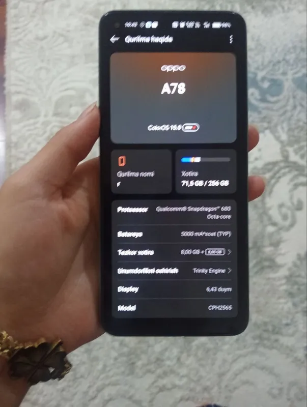 oppo A78 256 Gb 64 w zaryatkasi karobka dak. bor — фото 4