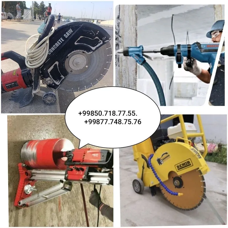Almazniy bur xizmatlari услуги бурение девор тешиш кесиш bor devor — фото 1