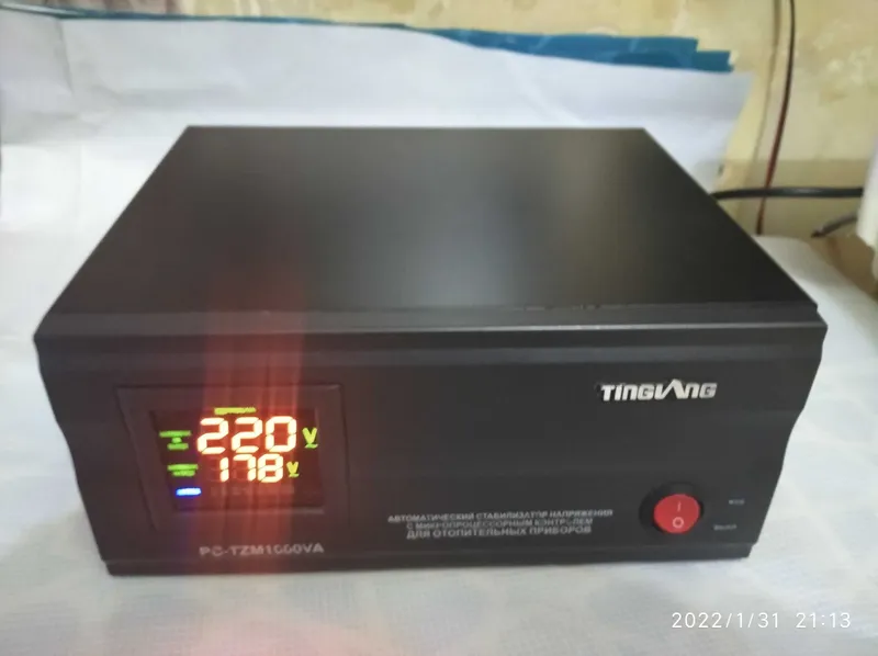 Стабилизатор напряжения для отопительных котлов.TINGIANG" PC-TZM1000VA