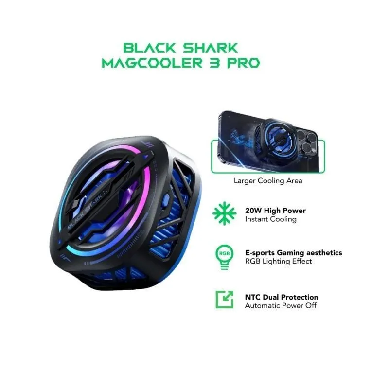 Кулер 20 Вт Magsafe Black Shark FunCooler 3 Pro 1 Кулер 20 Вт Magsafe Black Shark FunCooler 3 Pro 1