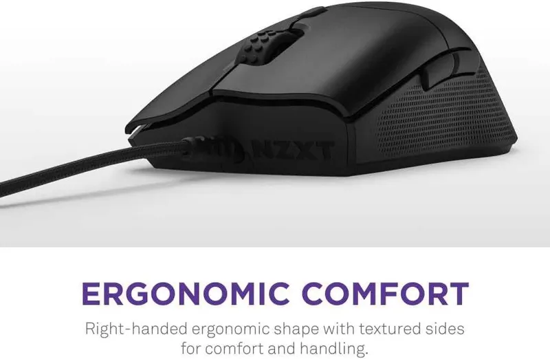 Gaming Mouse - NZXT Lift 2 Ergo Black Игровая проводная мышка — фото 2