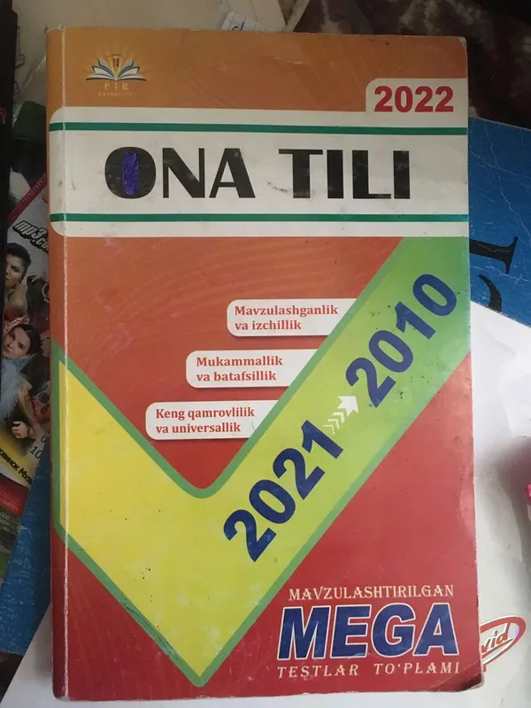 Usmonov Matematika kitobi va Mega ona tilidan testlar kirobi sotiladi 3 Usmonov Matematika kitobi va Mega ona tilidan testlar kirobi sotiladi 3