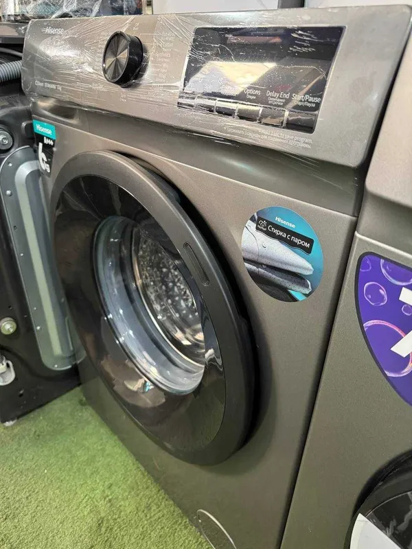 Стиральная машина Hisense 6 кг WFQP6012EVMT Inverter Steam — фото 2