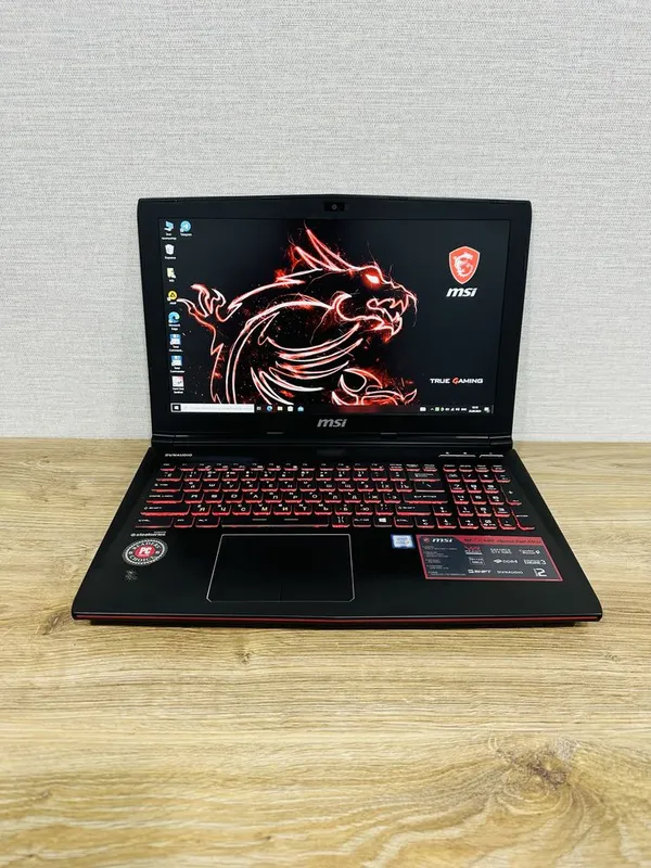 MSI Apache Core i7 + GTX 1060, RTX 3060 Ti analogi, tayyor o‘yin noutbuki 2 MSI Apache Core i7 + GTX 1060, RTX 3060 Ti analogi, tayyor o‘yin noutbuki 2