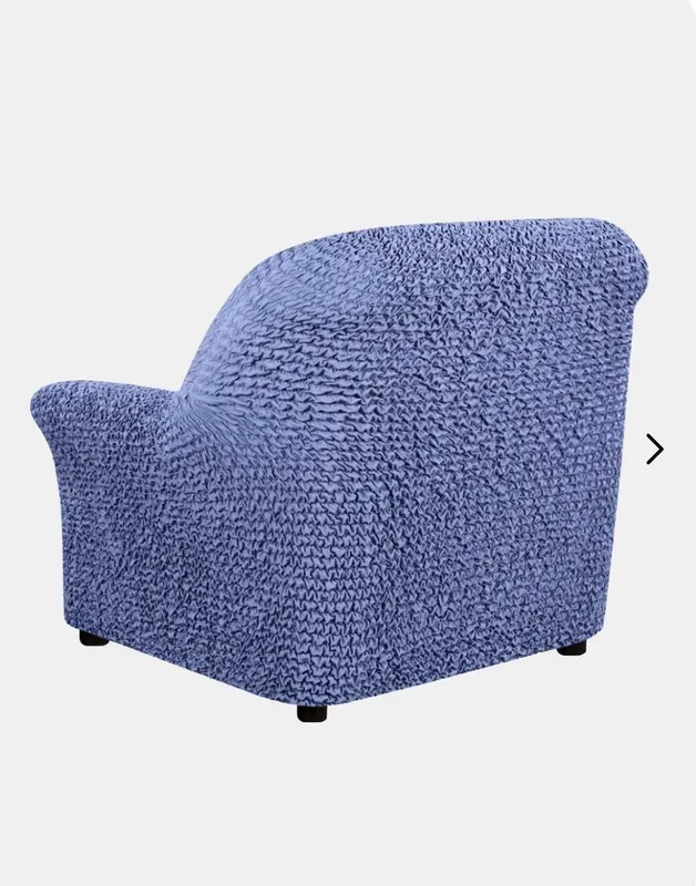 Новый Еврочехол на кресло Poulato Microfibra Blue (Италия) — фото 3