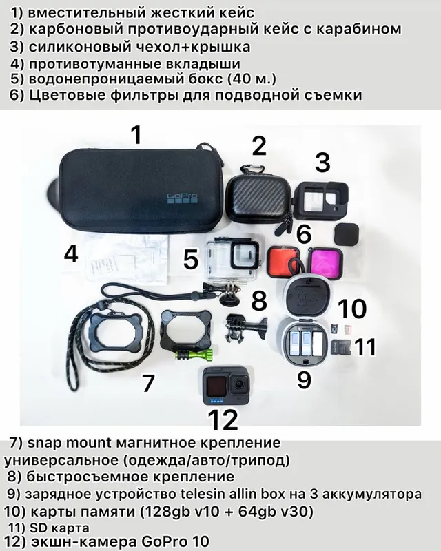 GoPro 10 укомплектованный GoPro 10 укомплектованный