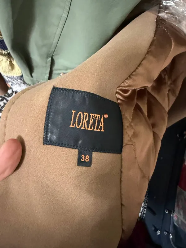 Пальто женское коричневый бренд LORETA Турецкий 3