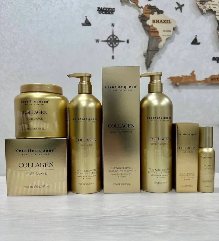 Keratine queen Collagen gold 750 мл Англия технологияси Хитойда ишлаб