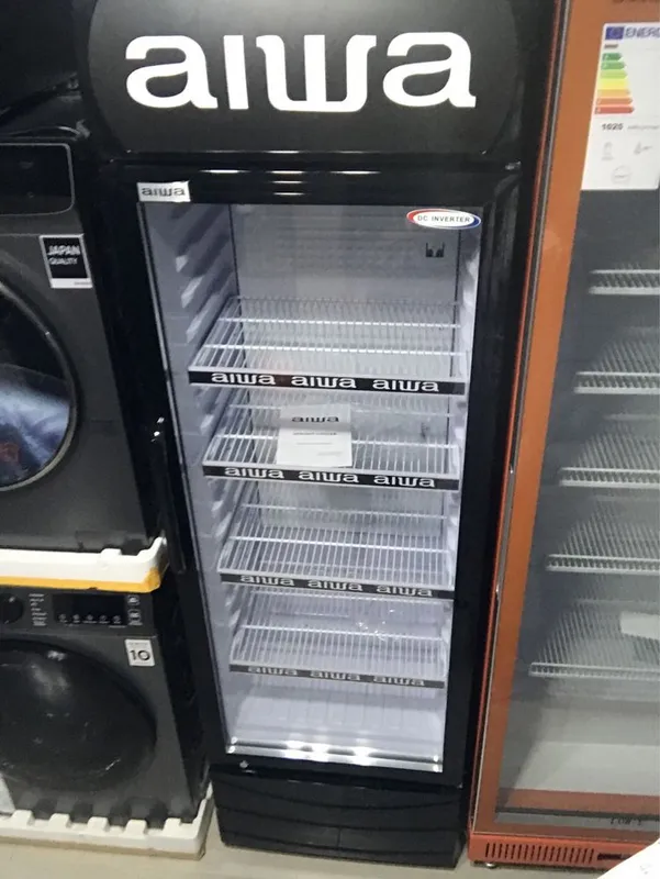 Витринный Холодильник LC-380 Aiwa объём 380 литров Белый Чёрный Метал 3