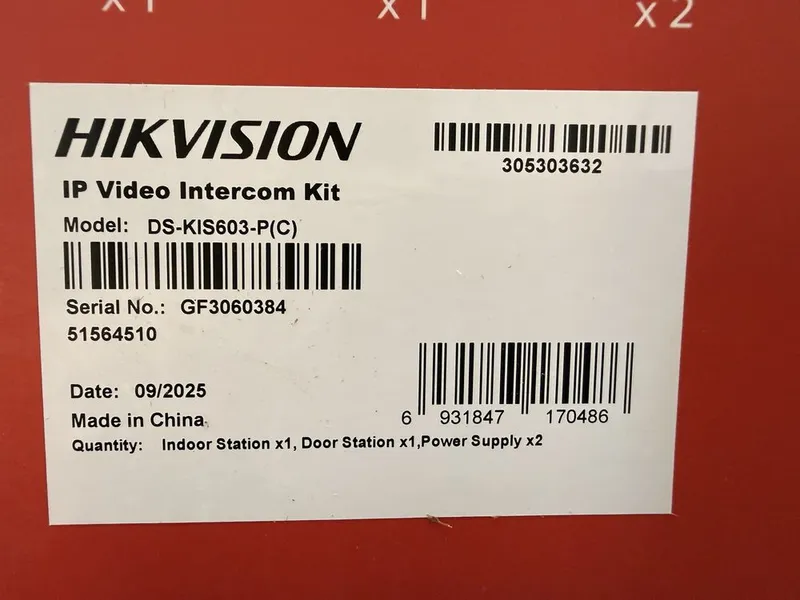 Домофон Hikvision kis 603 — фото 2
