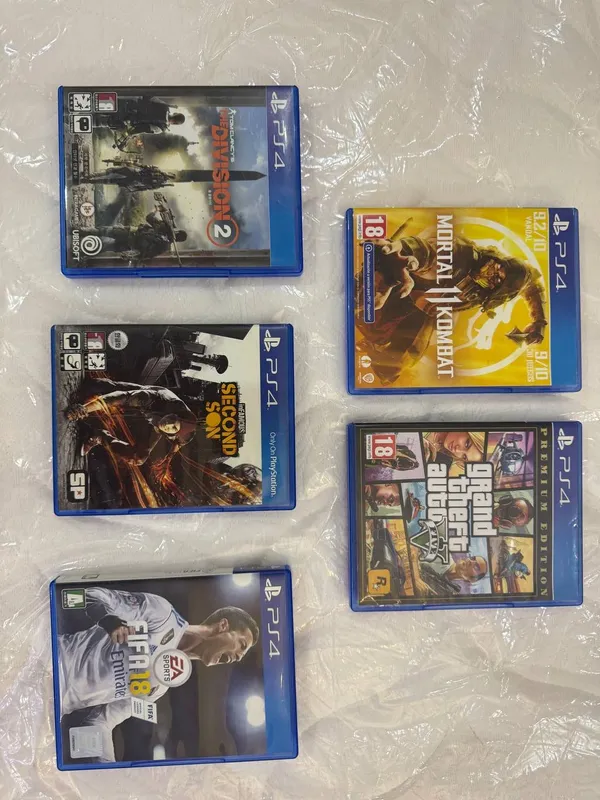 4 PlayStation + 2 ta joystick + 5 ta o‘yin 3