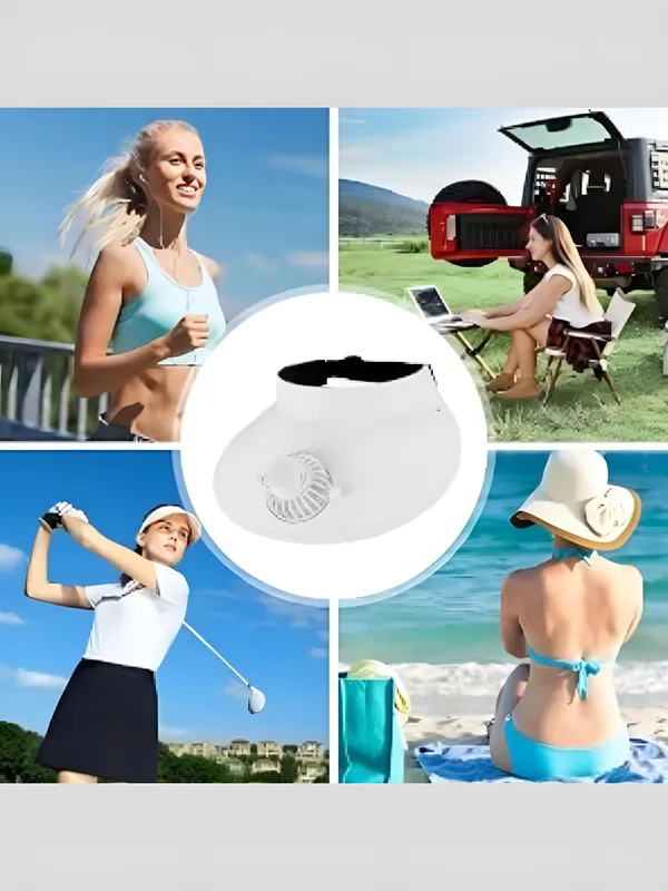 Ventilyatorli Quyoshdan Himoya Kepka –USB zaryadli — фото 9
