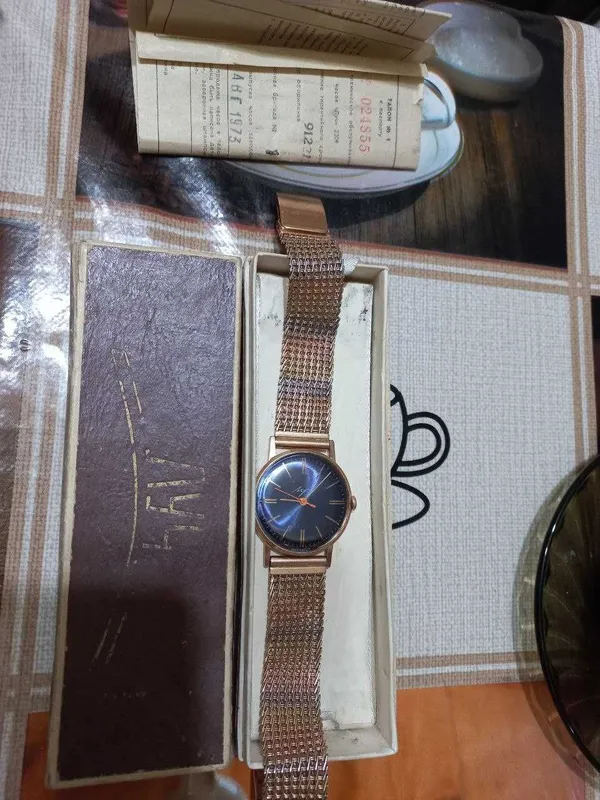 Золотые часы ЛУЧ 583 ссср 1973.году 2