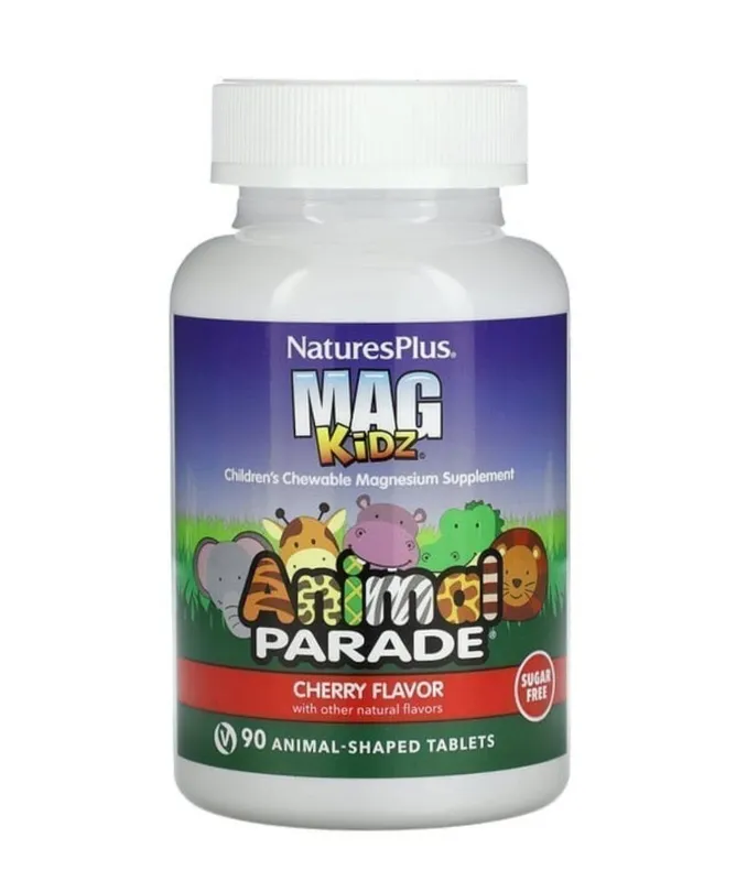Animal Parade, MagKidz, Магний для детей, 90 жевательных таблеток