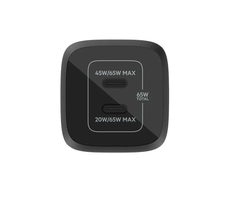 ( Сетевое ЗУ BELKIN 65W Dual USB-C GaN Charger Black — фото 1